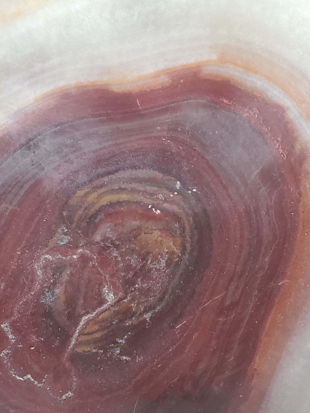 Handcrafted Onyx Polished Decorative Bowl in Cream & Brown Natural Banding - Picture 9 of 16